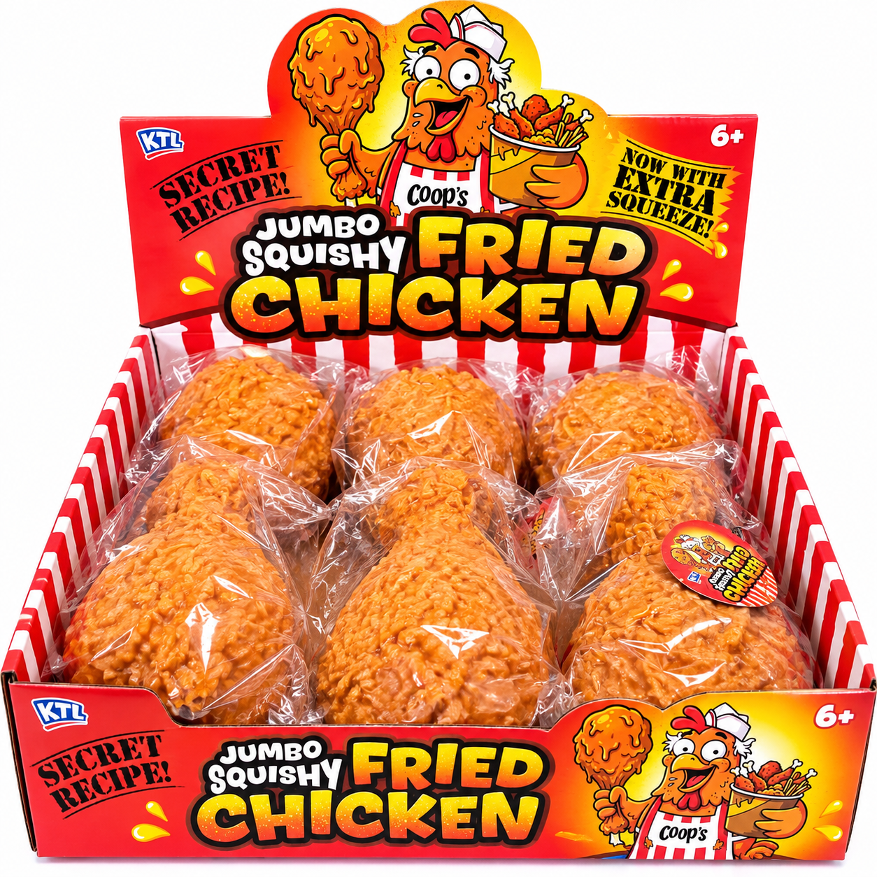 JUMBO KTL Dough Filled Squishy Fried Chicken Drumstick