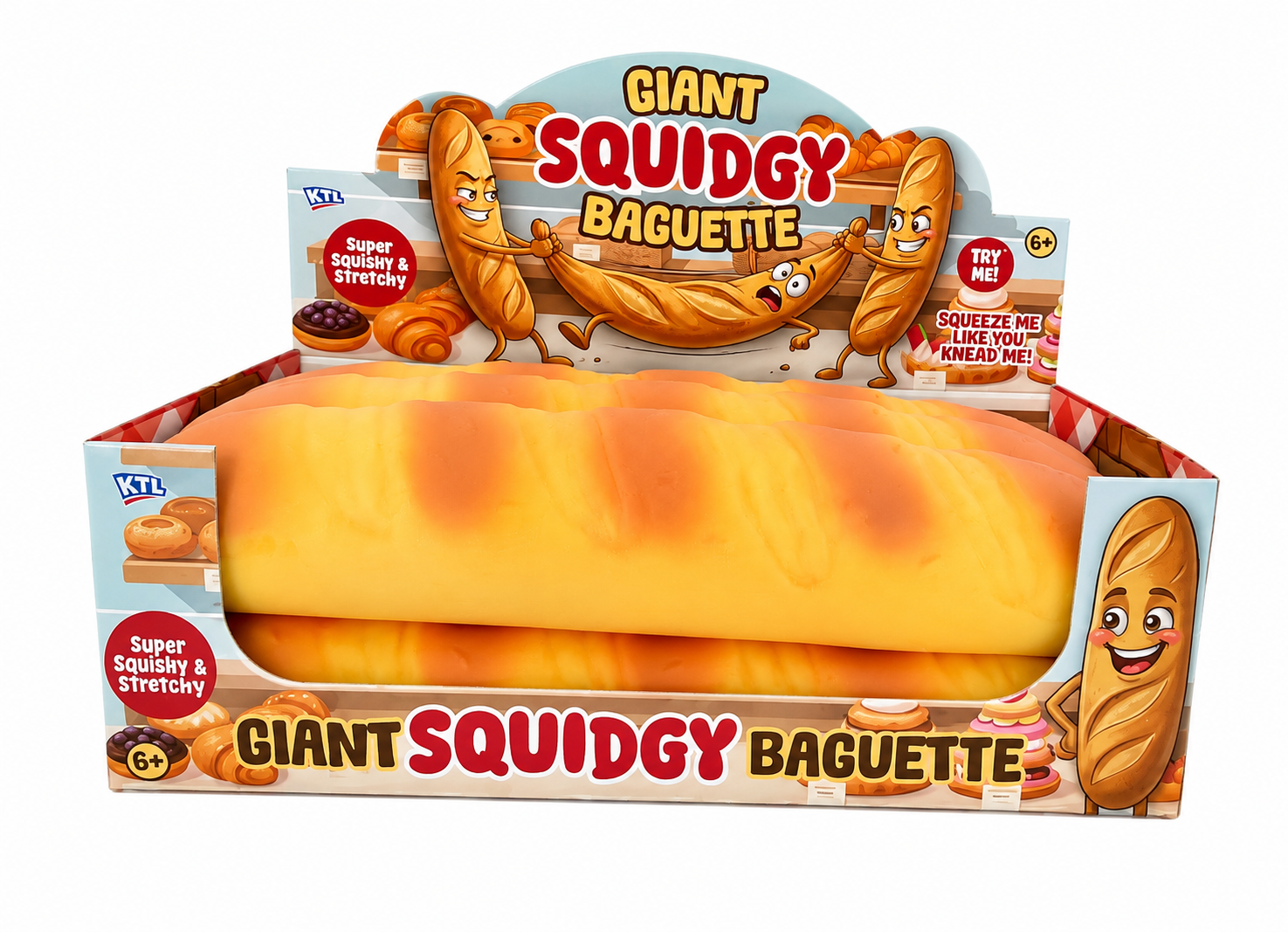 VIRAL GIANT Doh Filled Baguette squishy