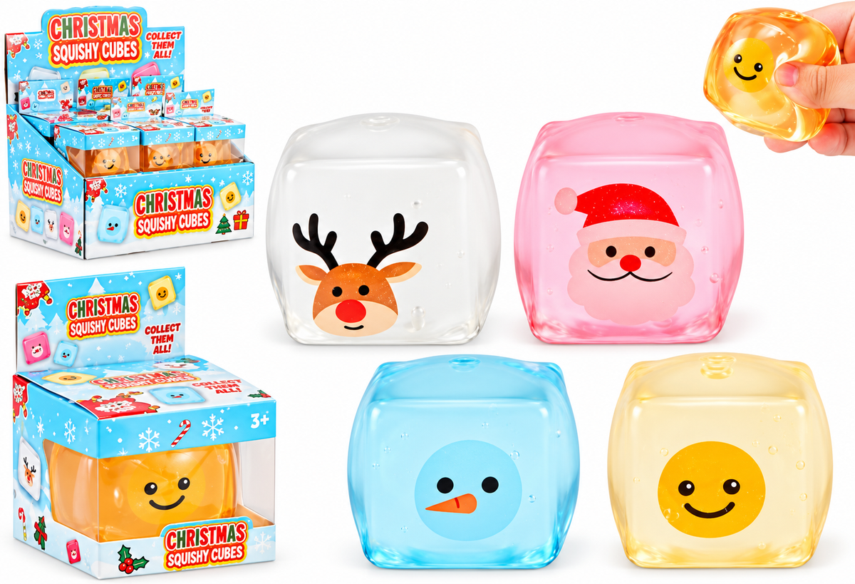 Viral Christmas Squishy Cube – Maltose Filled 5cm