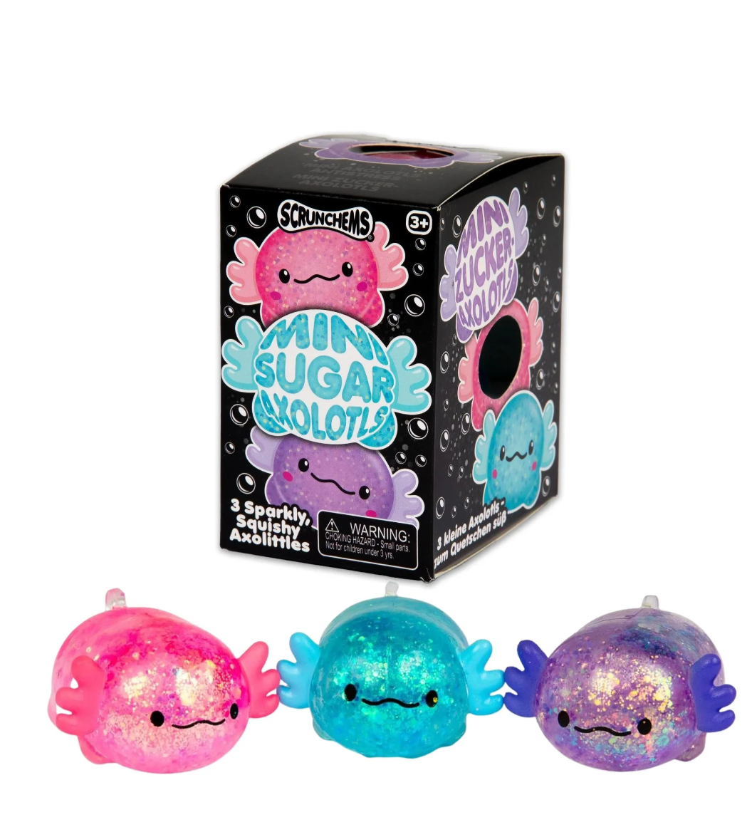 Scrunchems Mini Sugar Axolotls 3 pack