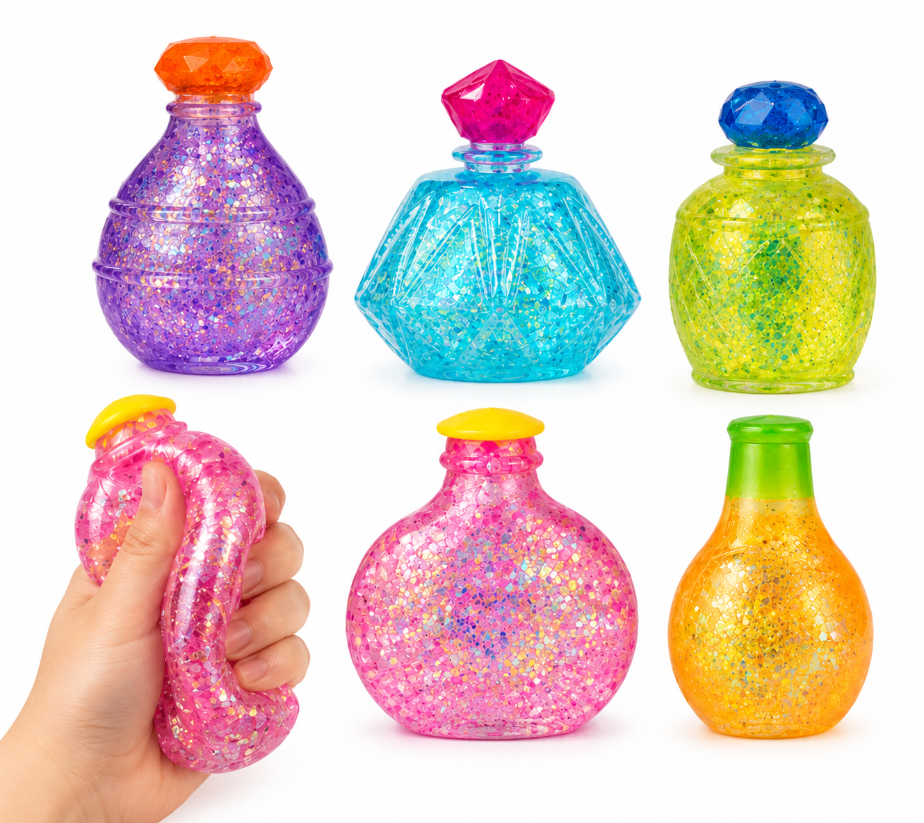 Beauty Squish Glitter Perfume Bottle Squishy