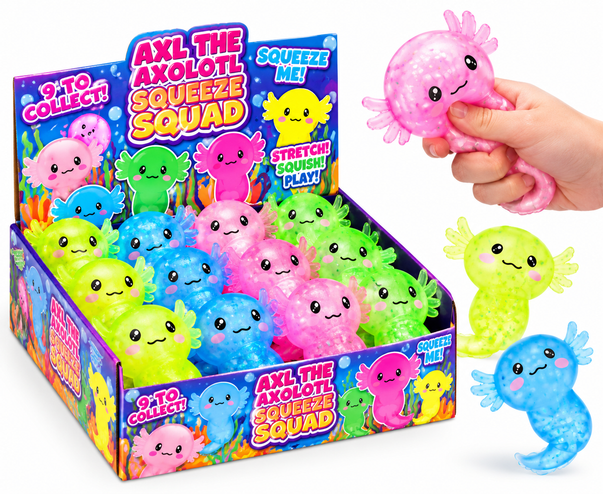 Axolotl The Beaded Squeeze Squishy
