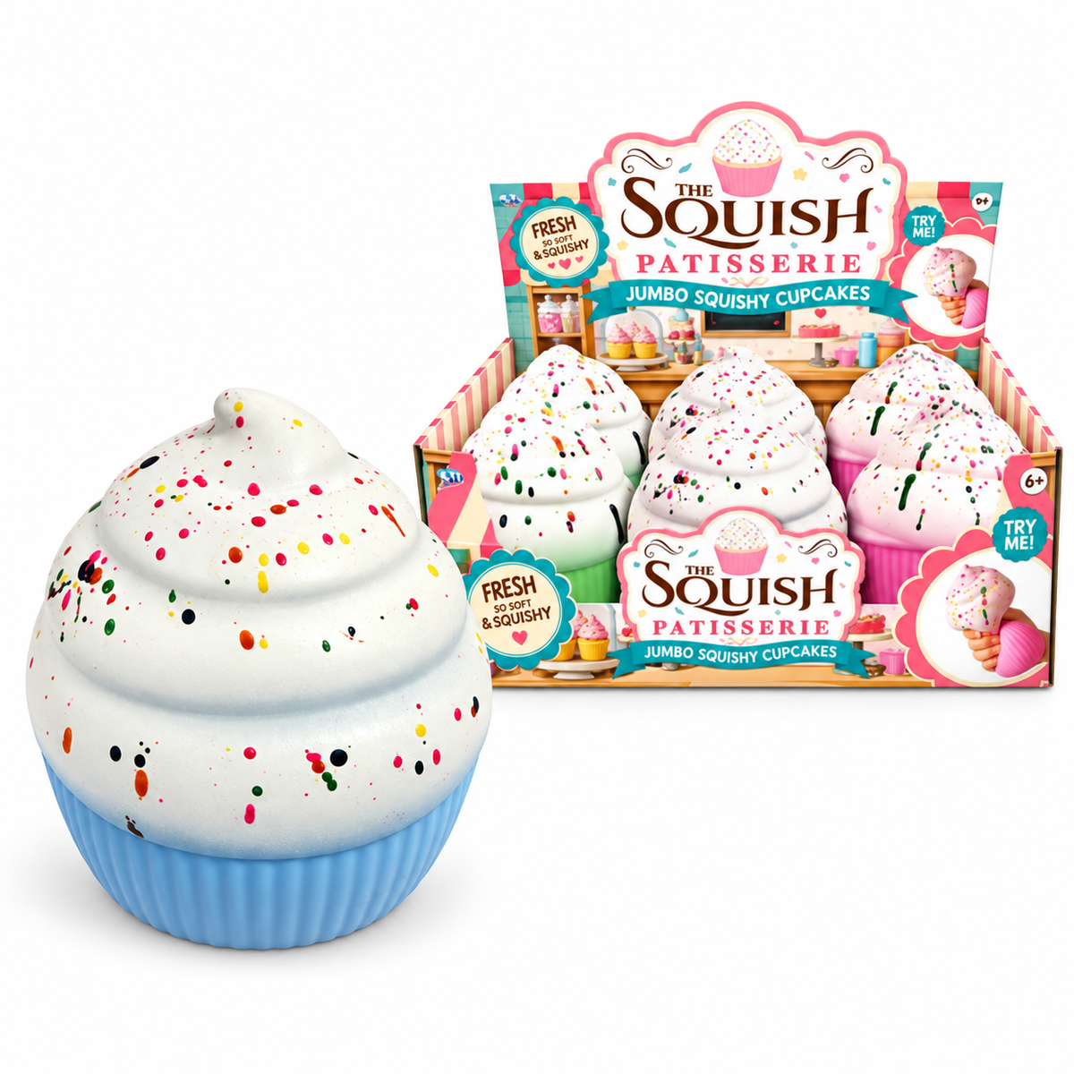 KTL JUMBO Squishy Cupcake Doh Filled