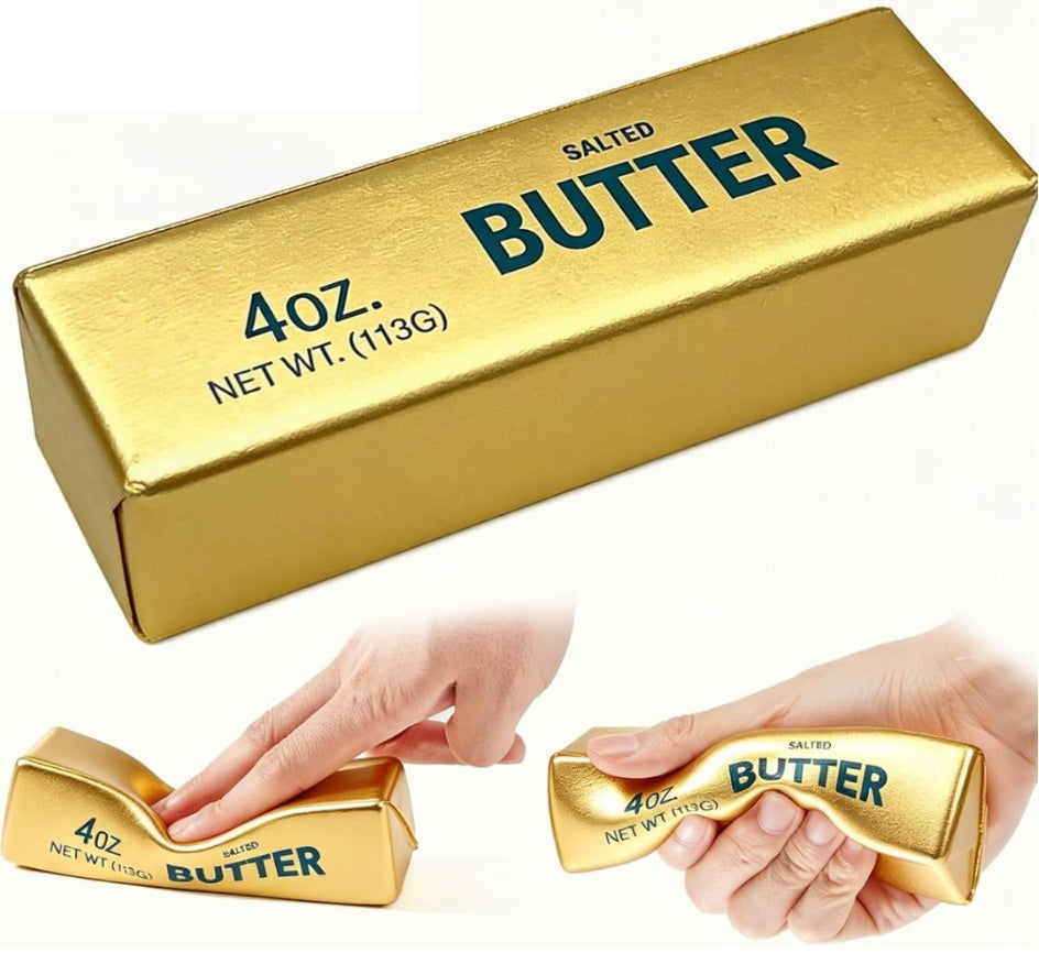 NEW Gold Butter Bar Squishy
