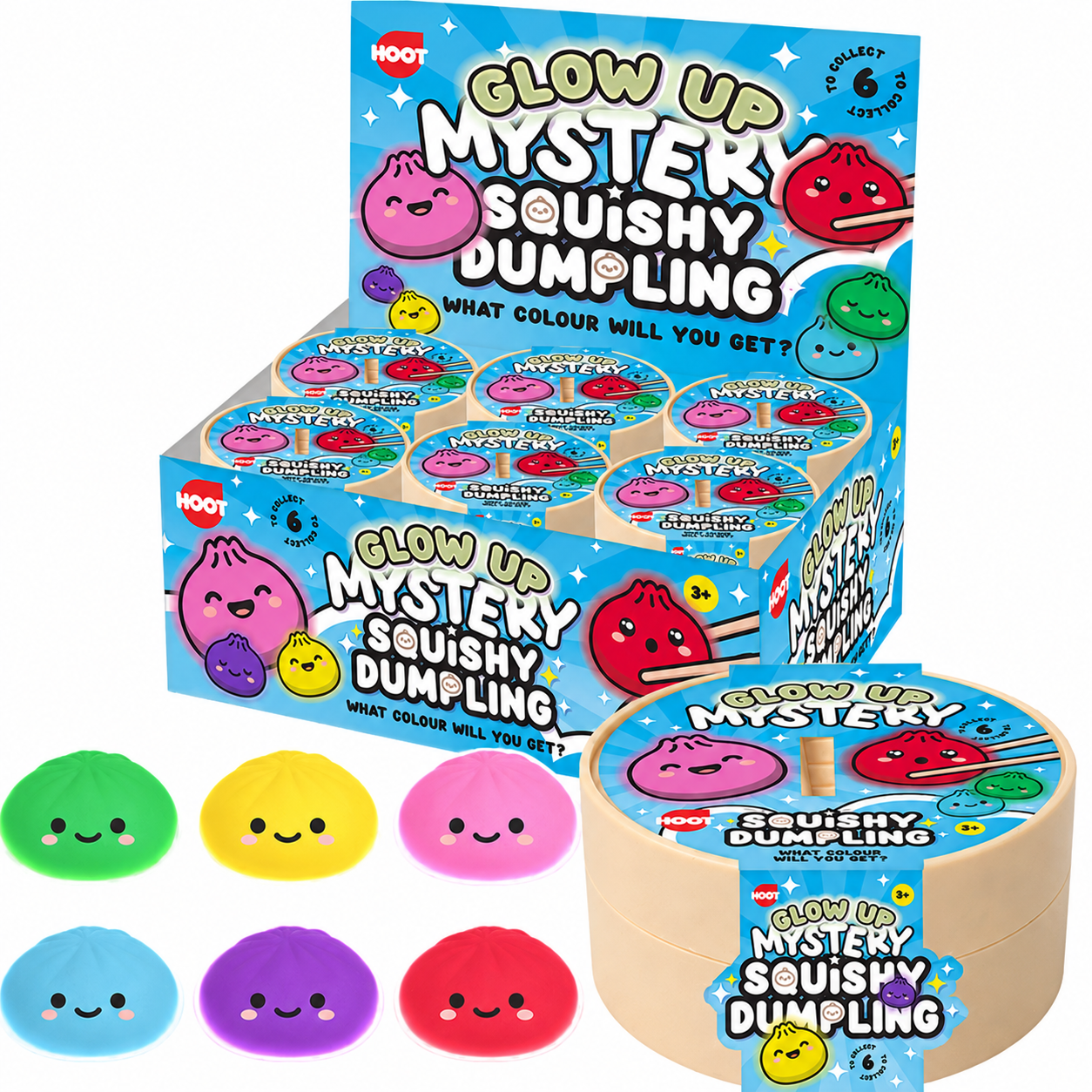 Glow Up Mystery Squishy Dumpling Squish Toy