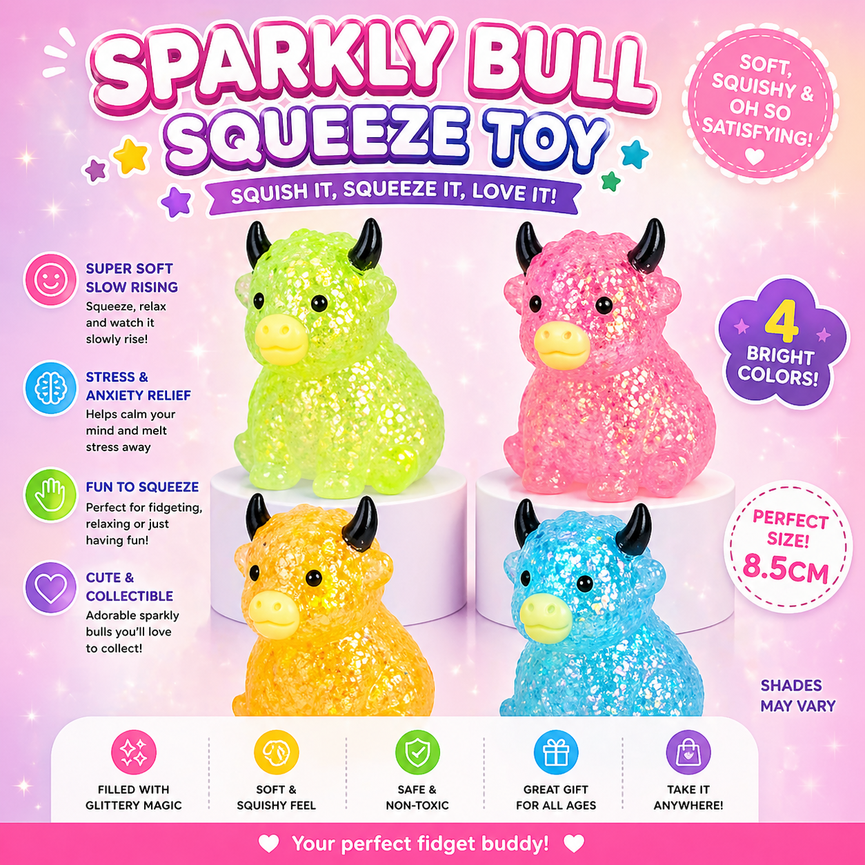Sugar Highland Cow Squishy