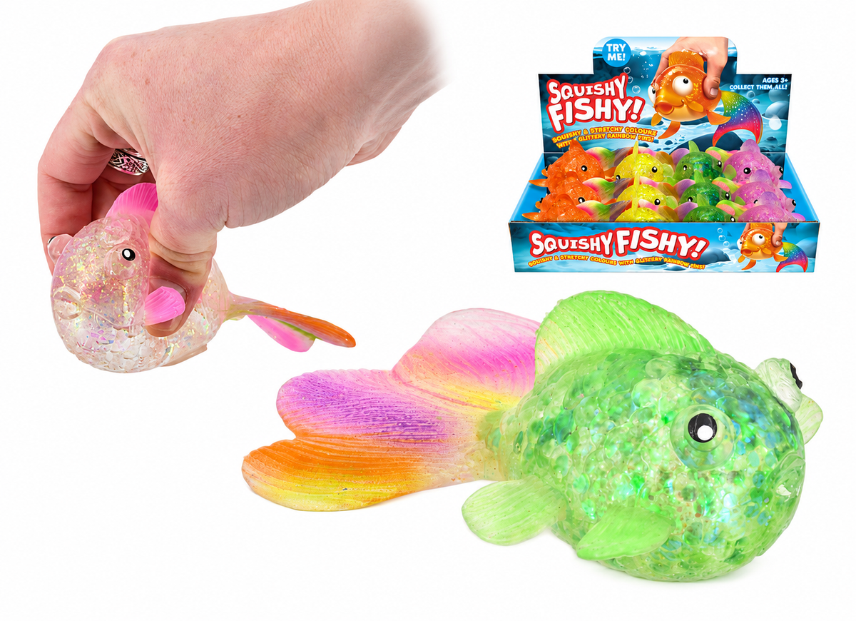 🌈  Sugar Squishy Fish- 12.5cm Sensory Fidget Toy