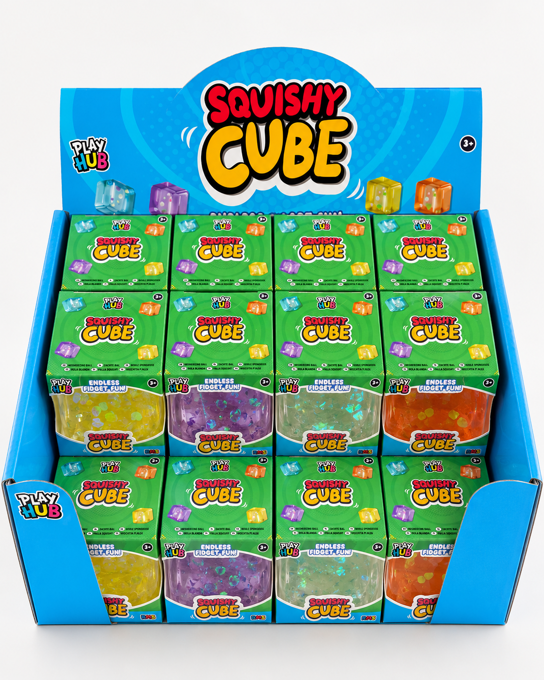 RMS Play Hub Glitter Squishy Sugar Cube