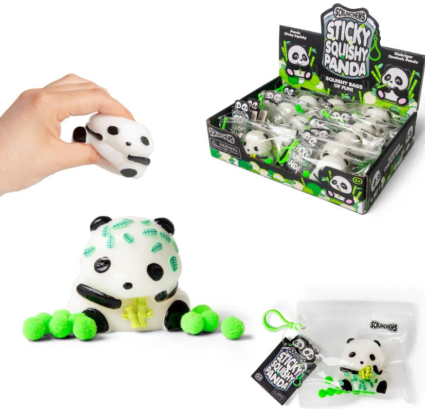 SCRUNCHEMS STICKY SQUISHY PANDA
