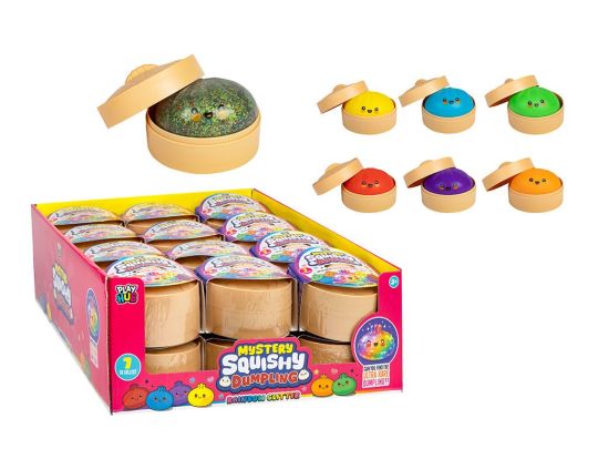 RMS Playhub Mystery Squishy Dumpling Rainbow Glitter Edition