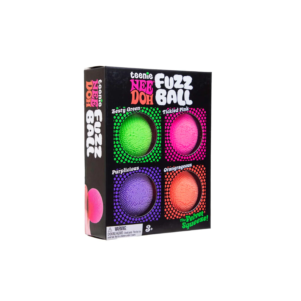 NeeDoh Teenie Fuzz Ball Multipack - Small Fuzzy Stress Ball Toys, Sensory Packs