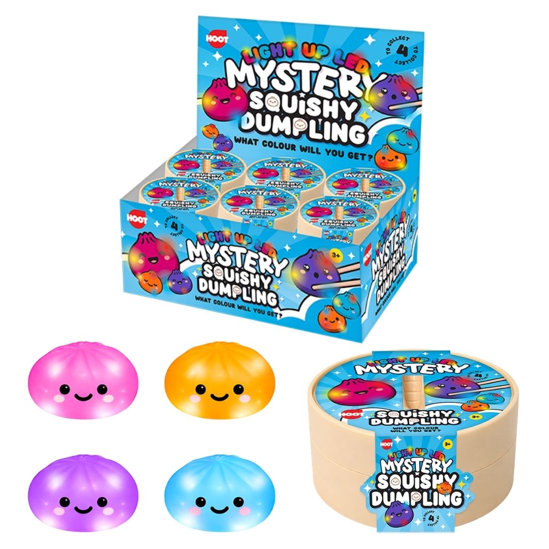 NEW IN:LED LIGHT UP Mystery Squishy Dumpling - Large