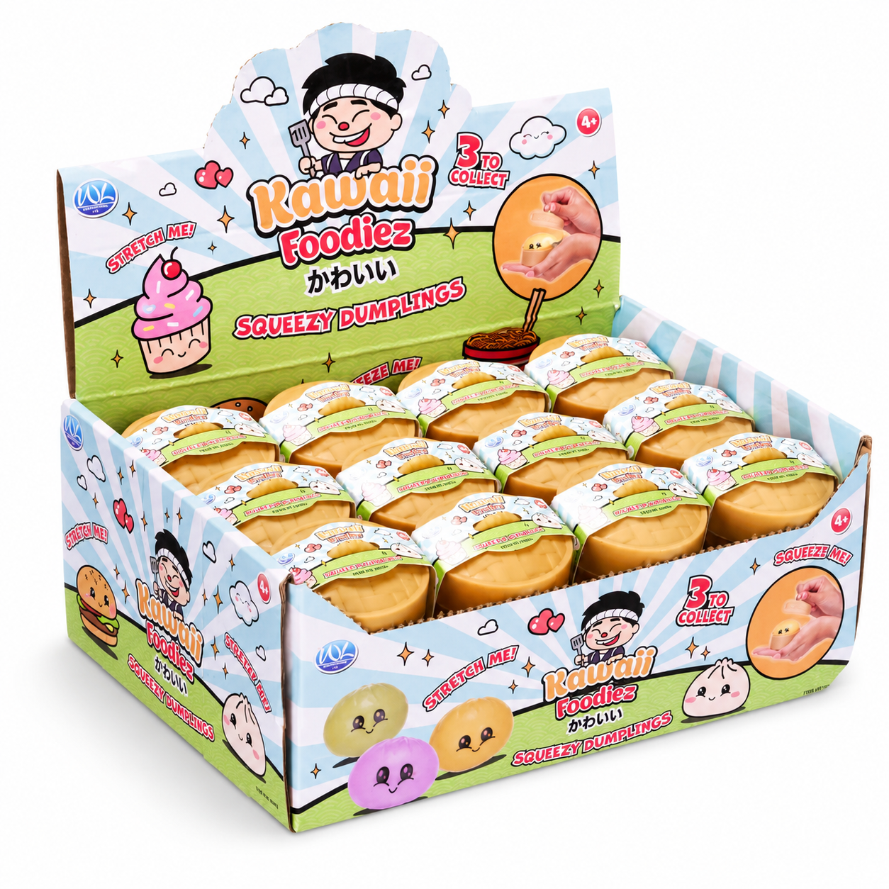 Kawaii Squeezy Dumpling Squishy – 5.5cm