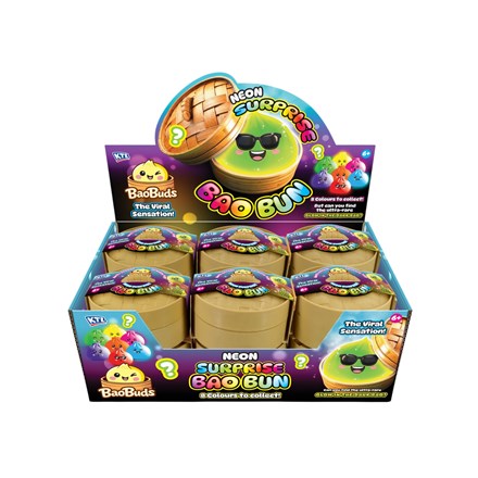 NEW IN: Neon Glow in the Dark Bao Buns in Dumpling Case 8.5cm