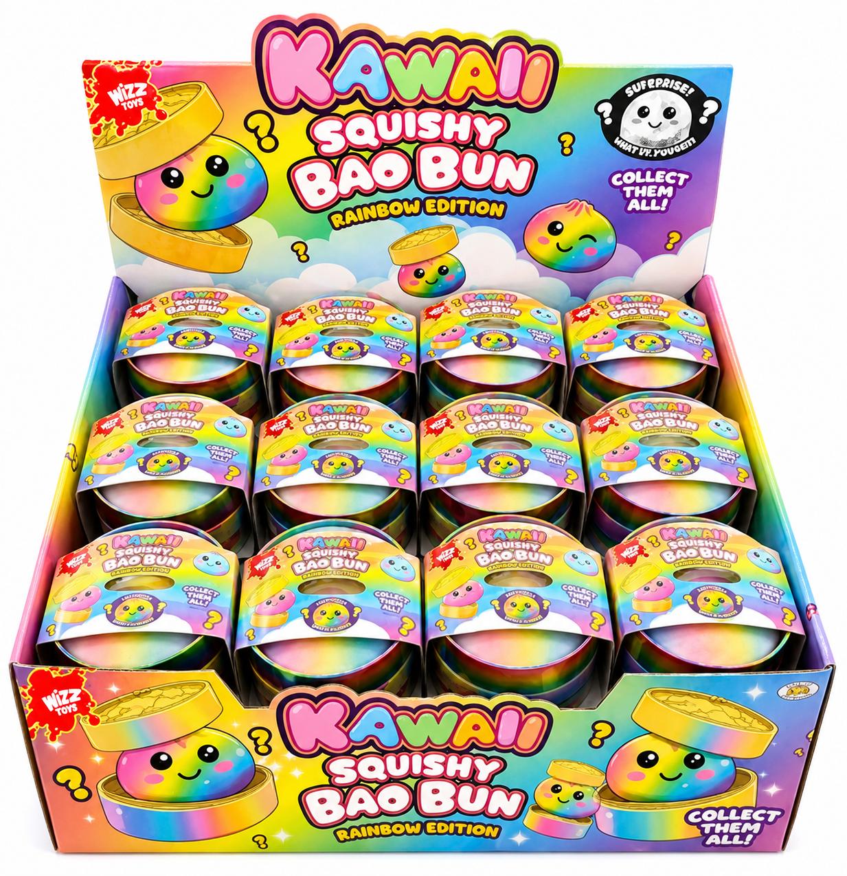 Rainbow Bao Dumpling with Maltose / Sugar filled
