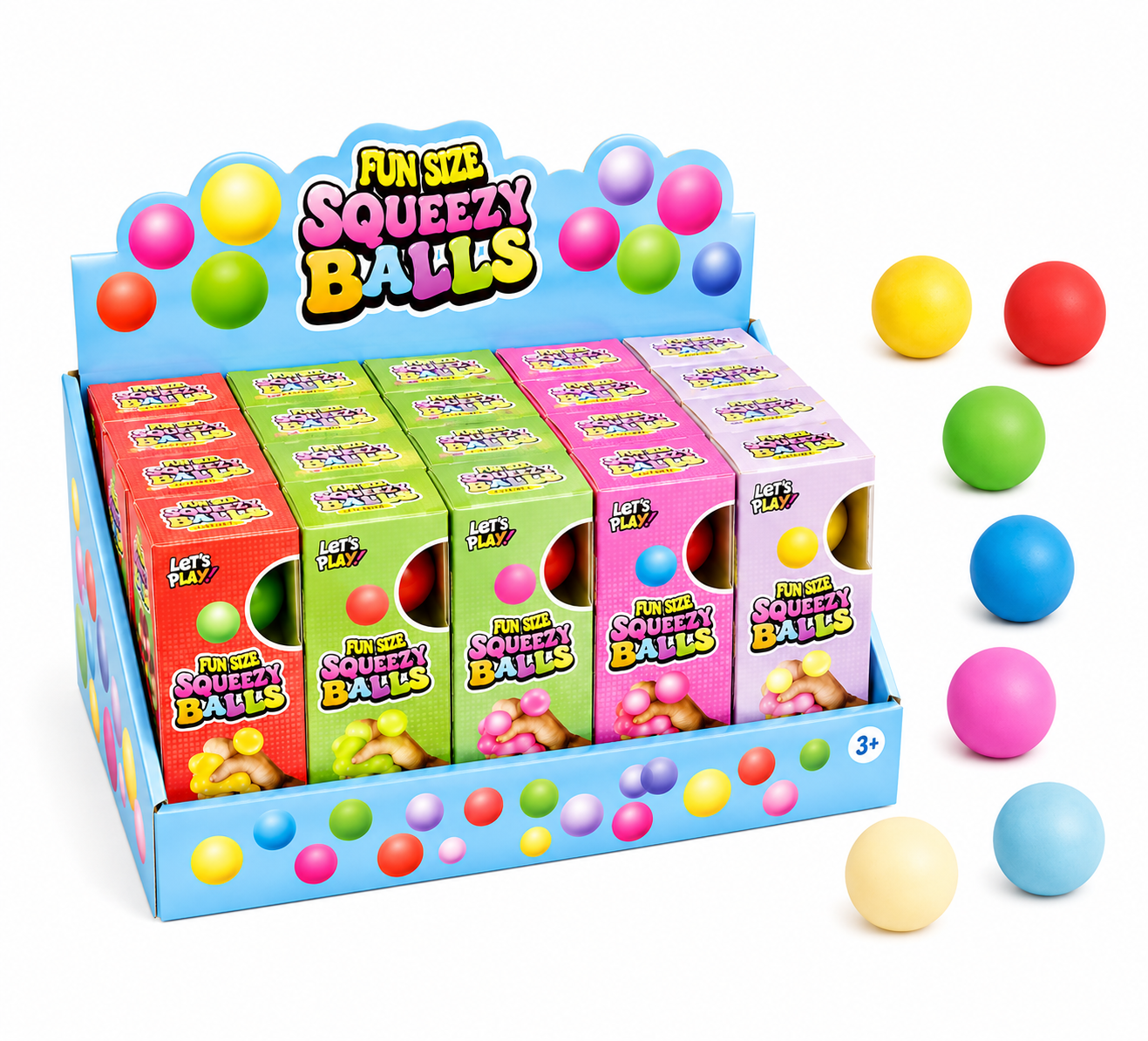Fun Size Squeezy Balls – 3 Pack
