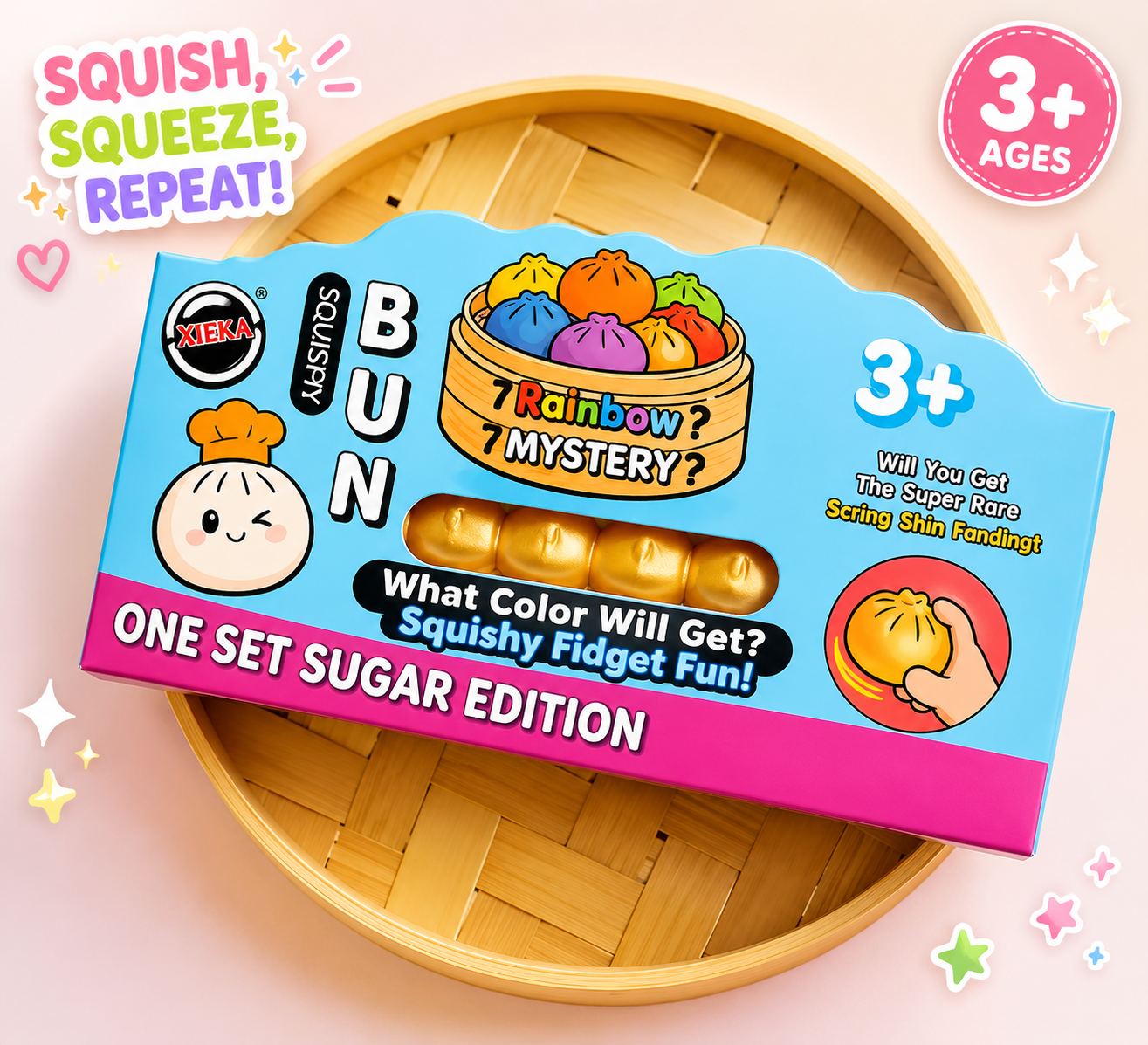 EXTRA LARGE Viral Squishy Dumpling 15cm – Jumbo Fidget Toy | Super Soft Stress Relief