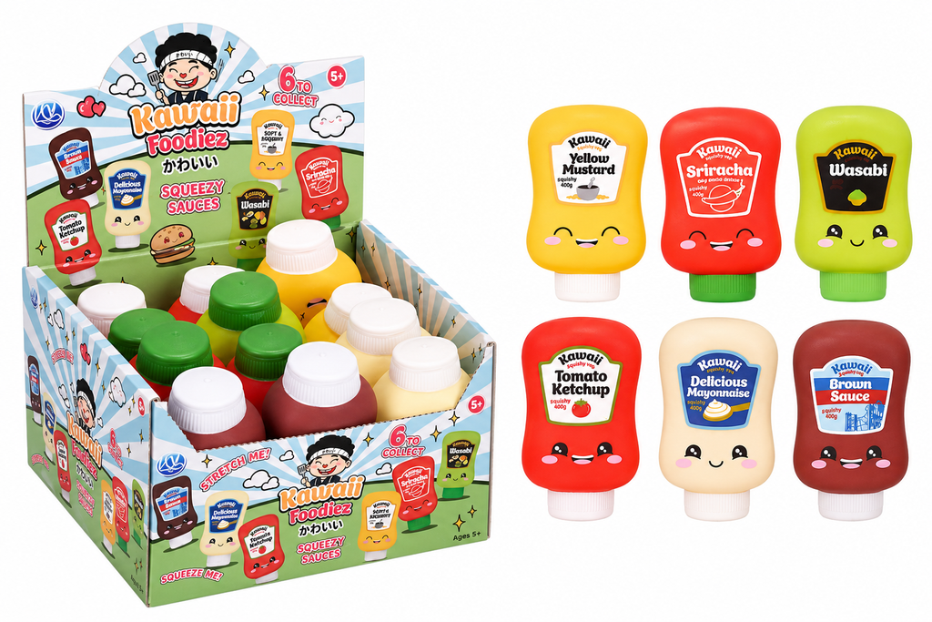 Kawaii Squeezy Sauce Bottles 10cm