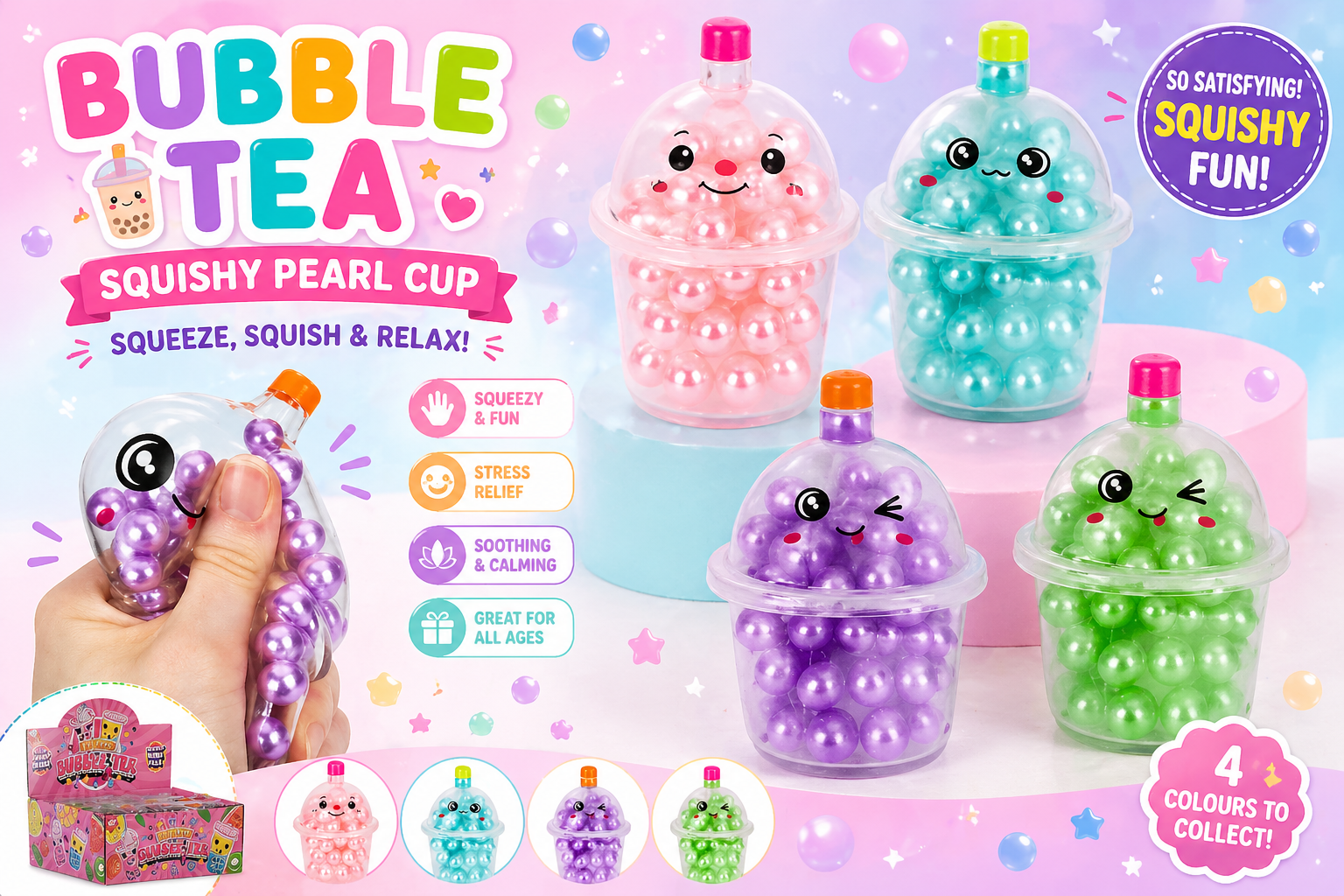 Squeeze Bubble Tea Bead Cup
