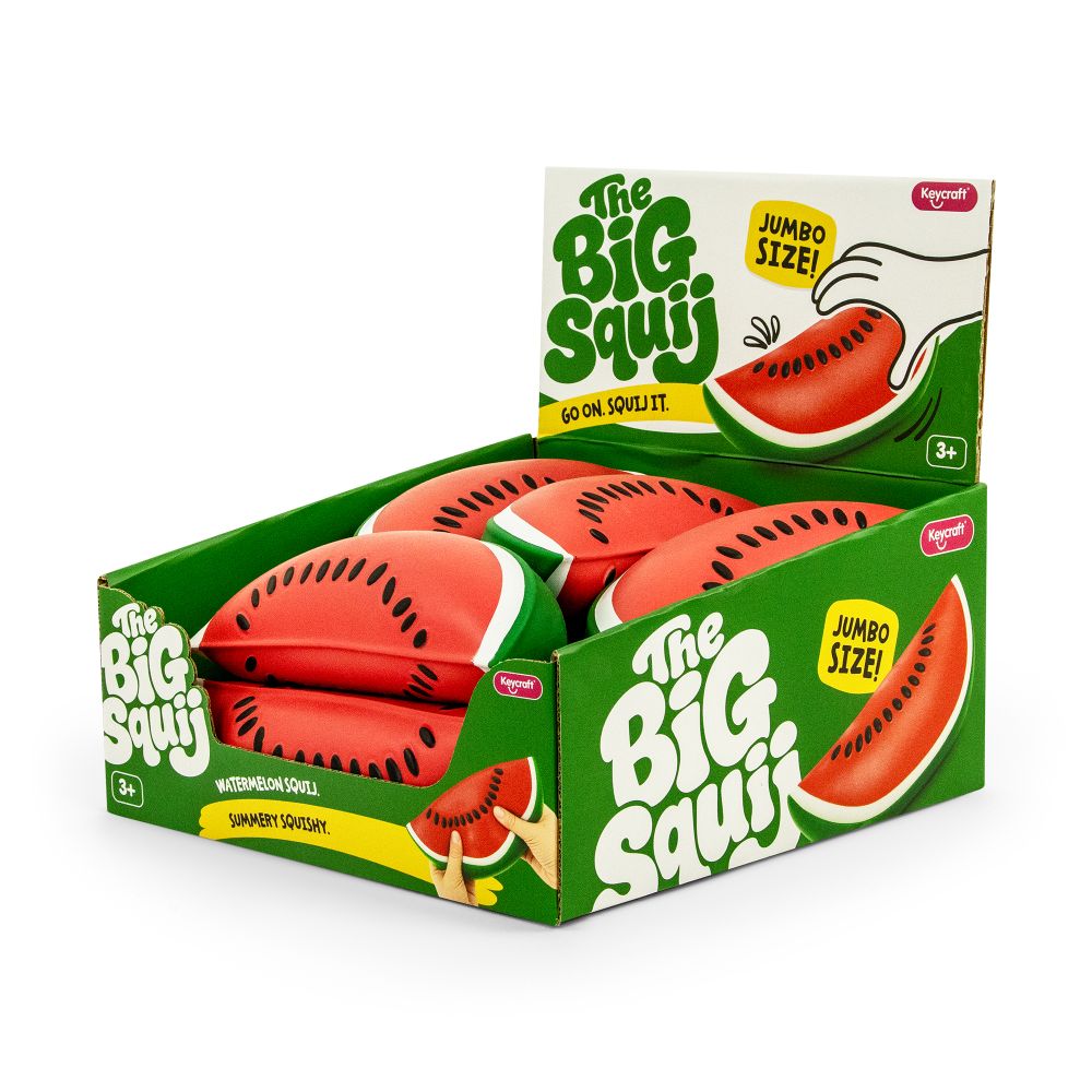The Big Squij Watermelon Slow-Rise Squishy Toy Dough filled
