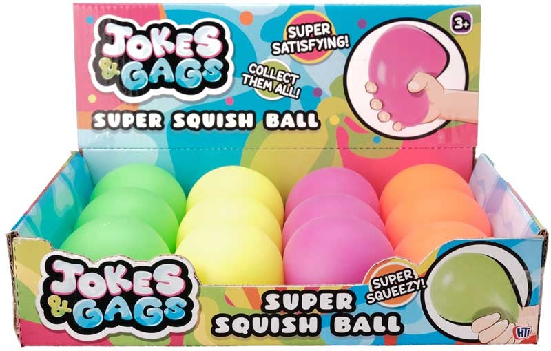 Neon Super Squish Ball Jokes and Gags