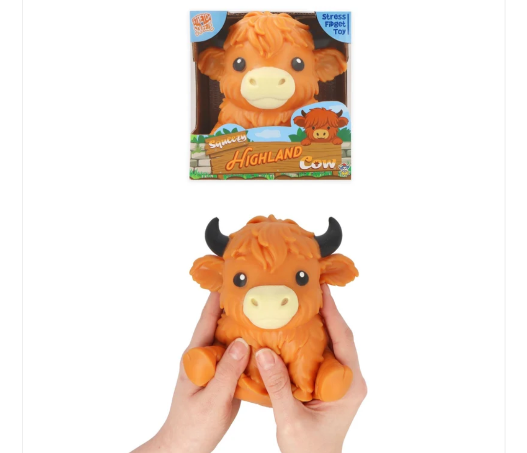 JUMBO Squishy Highland Cow 15cm