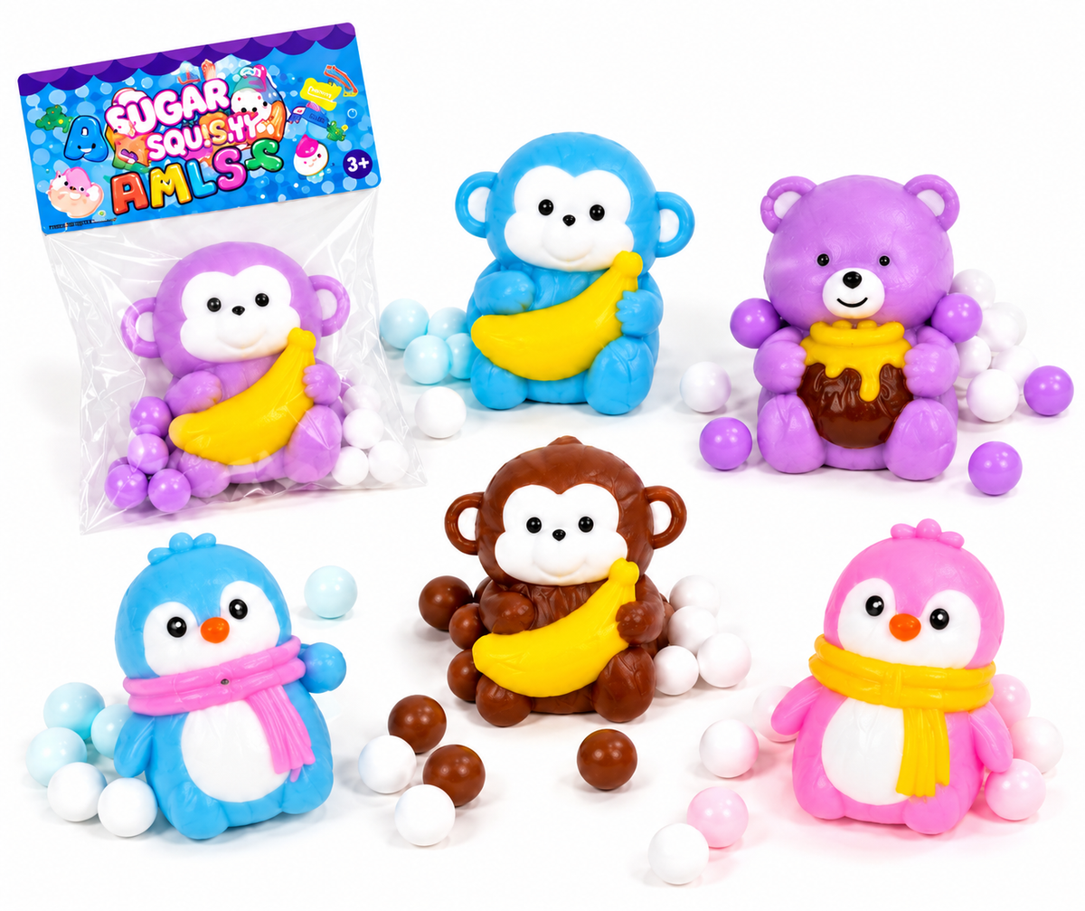 Sticky squishy animals