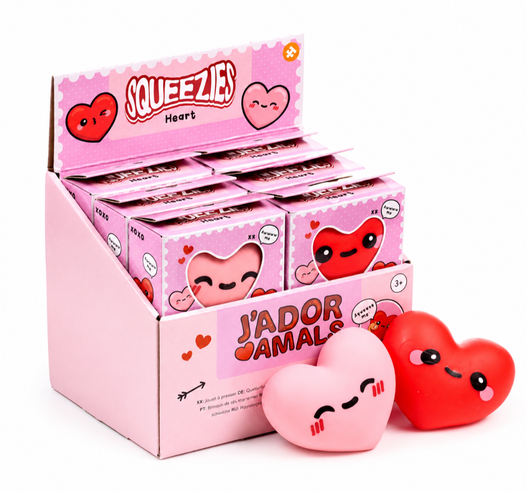 J'Adoramals Heart Squeezy Squishy