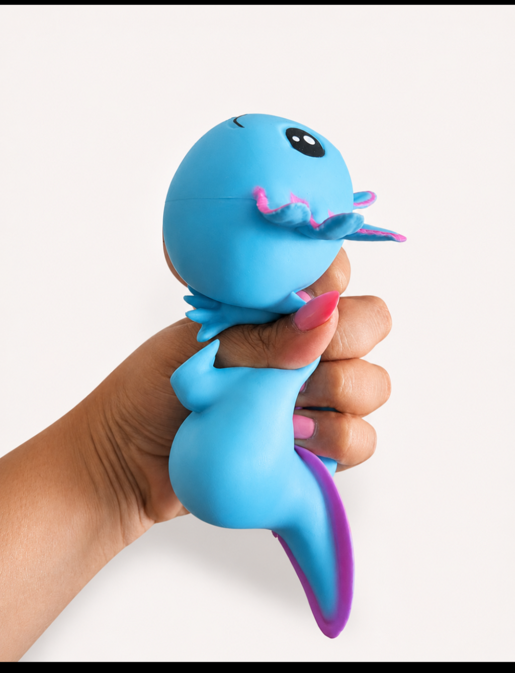 GIANT Axolotl 16cm Wibbly Wobbly Squishies KTL