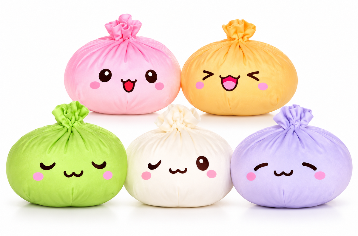 17.5cm Kawaii Dumpling Plush – Super Soft & Cuddly!