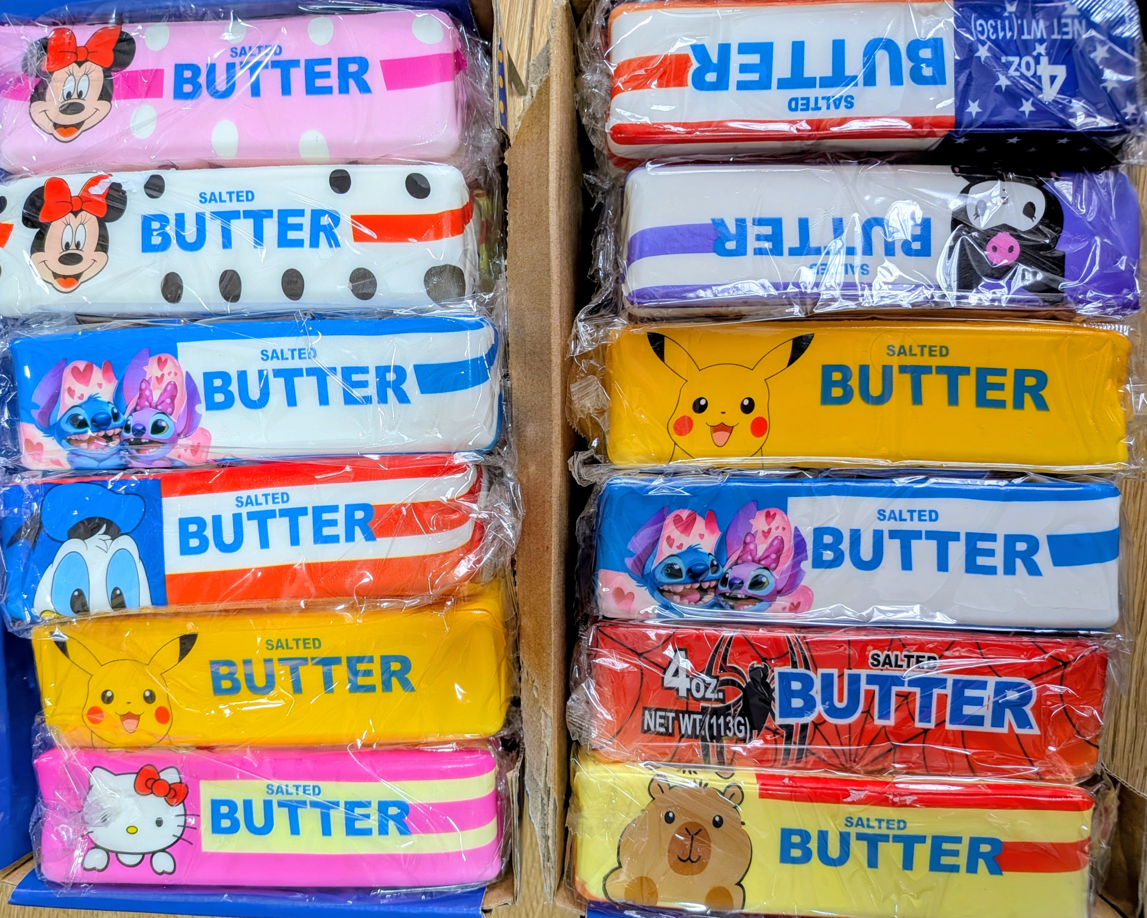 NEW animation-themed butter squishies!