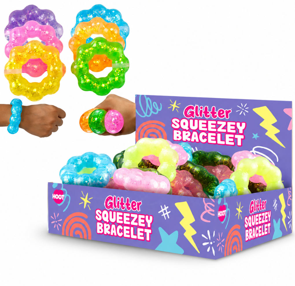 Squeezy glittery squishy bracelets