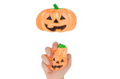 SPARKLY PUMPKIN SQUEEZE TOY WITH SUGAR / MALTOSE FILING 7CM