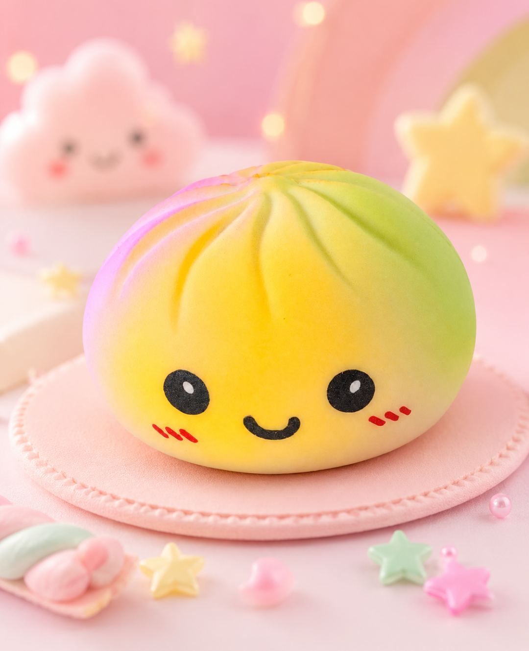 Rainbow Theme Squishy Dumplings