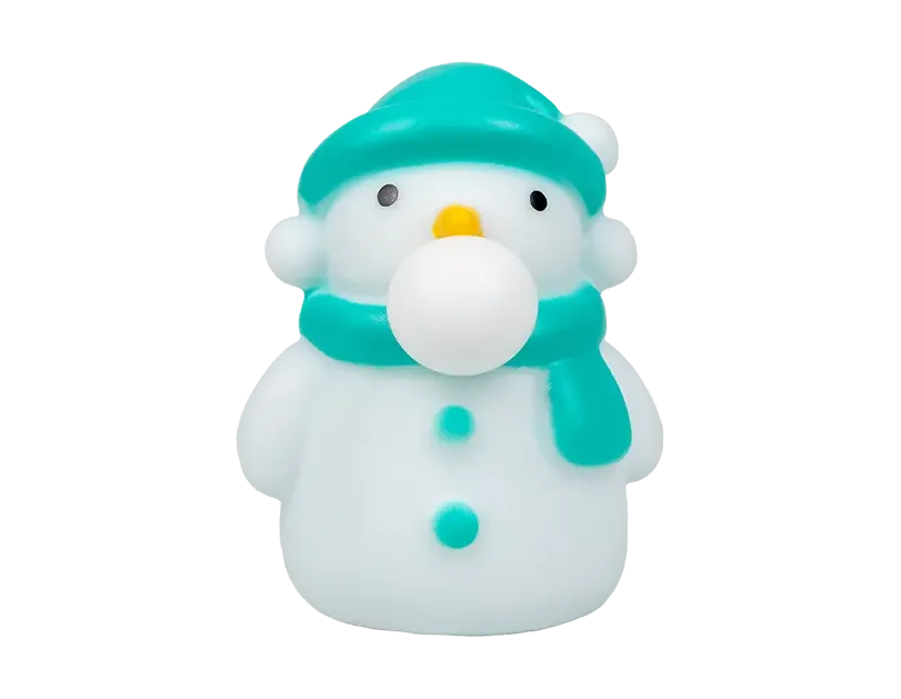 Christmas Bubble Blowing Squishy Toys – Santa, Reindeer &amp; Snowman